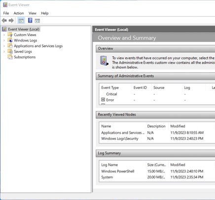 Windows 事件查看器