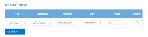 Citirx INI Settings