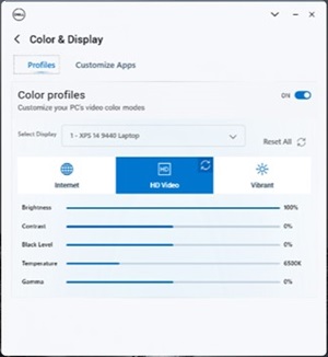 Dolby Vision unavailable in MyDell