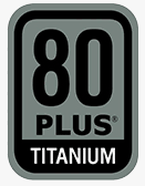 鈦金級 80 Plus 的圖示。