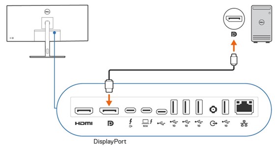 DisplayPort för att övervaka DisplayPort