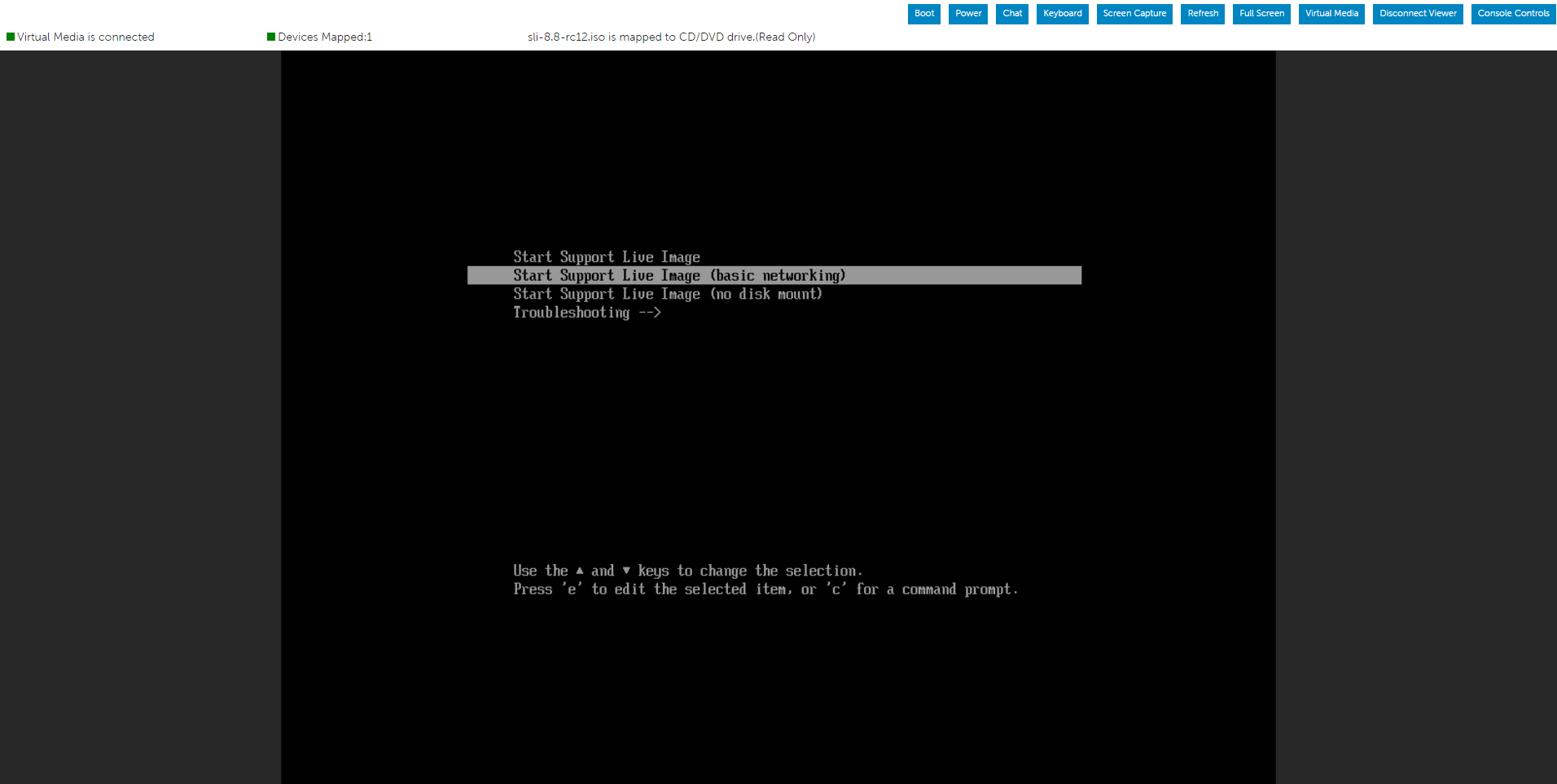 Live Linux の起動