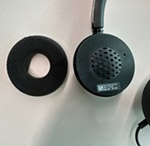 La almohadilla se quitó de la almohadilla sin el cable de audio conectado