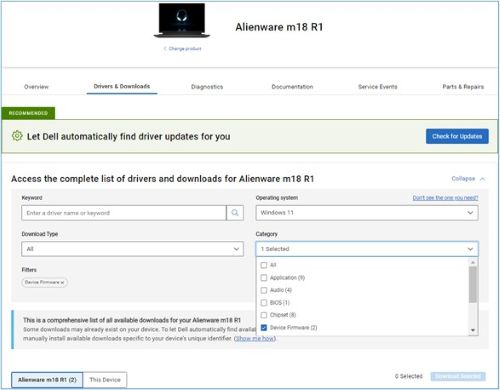 Scaricare la versione più recente del firmware della tastiera
