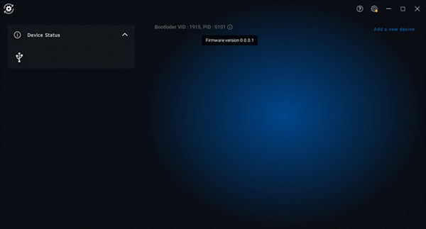 Окно обновления Dell Peripheral Manager