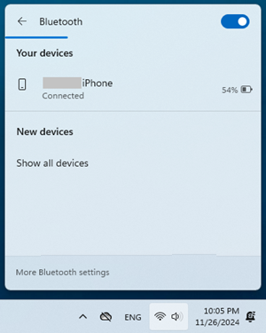 Conecte su teléfono o un dispositivo externo.