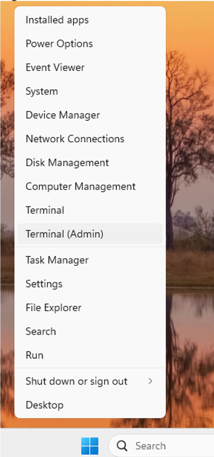 Windows 開始功能表