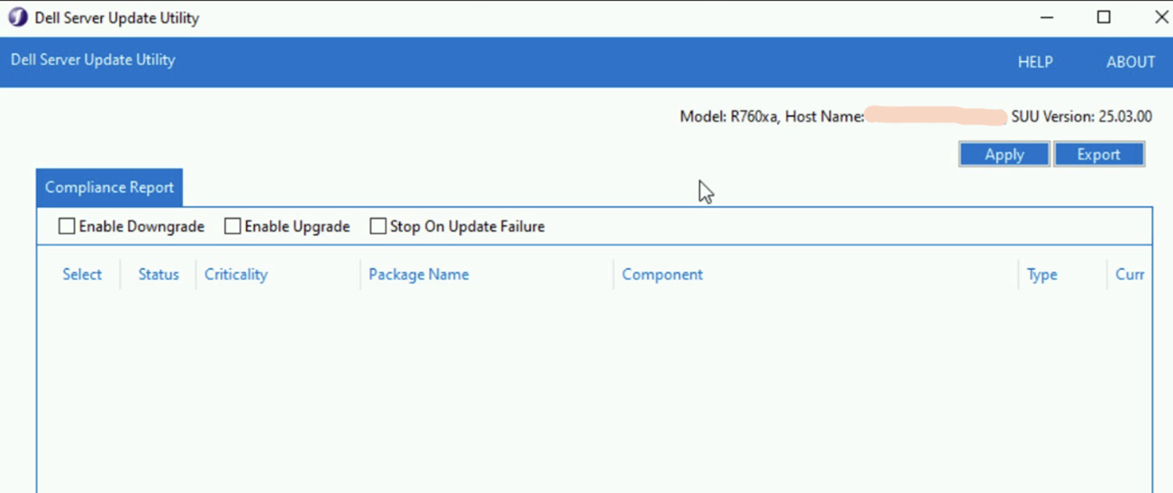 Dell Server Update yardımcı programı