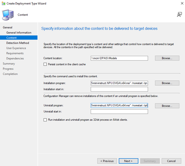 Uninstall program