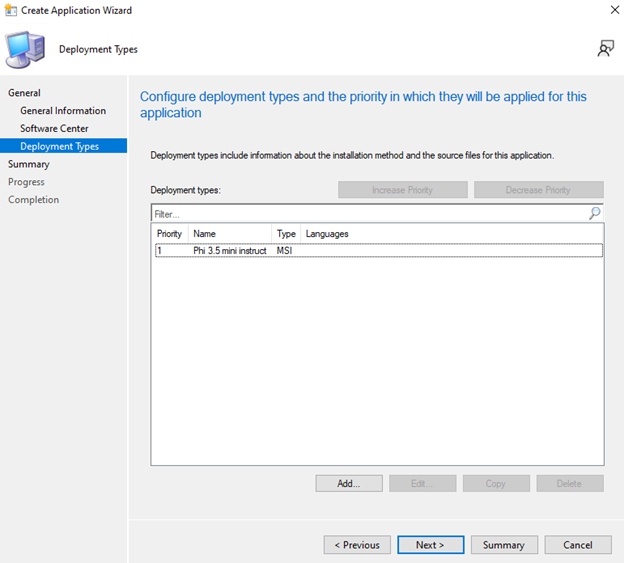 Deployment types