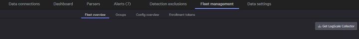 Cliquez sur Get LogScale Collector