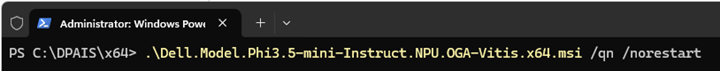 Comando Dell.Model.Phi3.5-mini-instruct