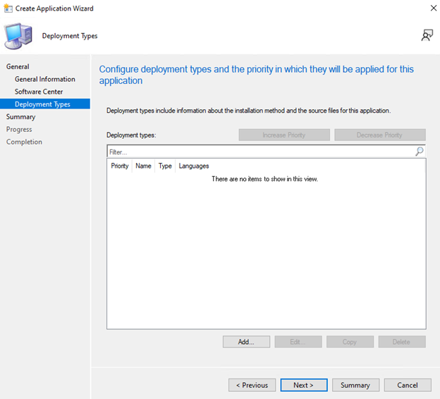 Add Deployment Types