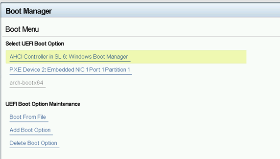 boot menu