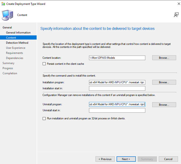 Désinstaller le programme