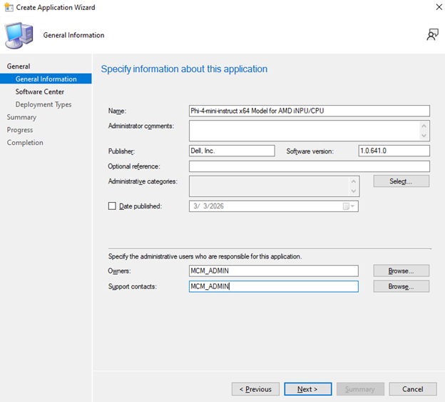 Spécifier les informations relatives à cet écran d’application