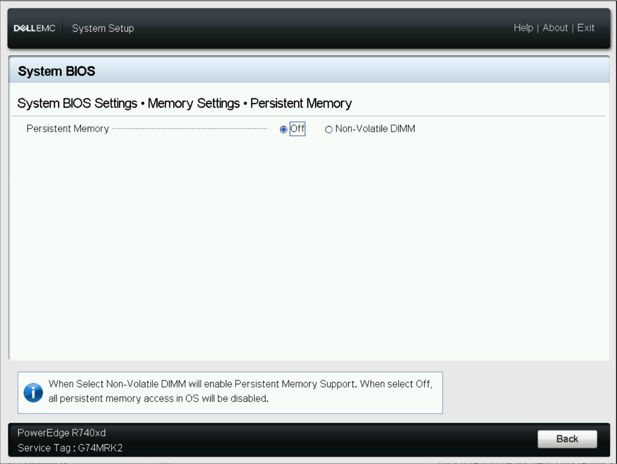 Persistent Memory Off