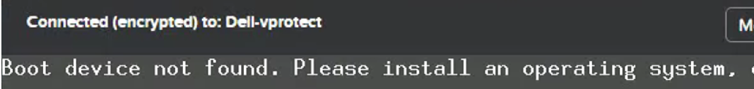 Error message