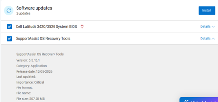 SupportAssist OS Recovery 工具