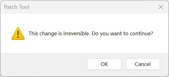 OK button