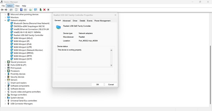 Realtek USB GbE Family Controller