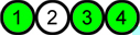 1, 3 et 4 fixes