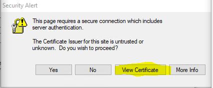 View Certificate