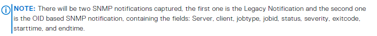 Note about SNMP Traps