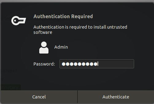 Authentication required