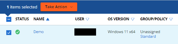 Select endpoints