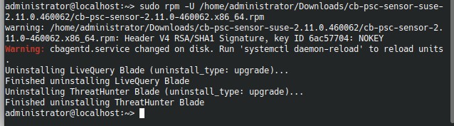 Updating the sensor