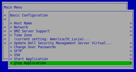 Stop program