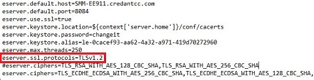 Updated eserver.ssl.protocols