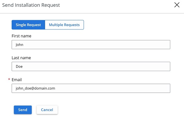 Scheda Single Request