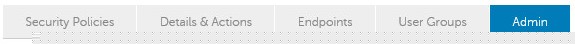 Admin 탭