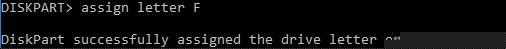 Assigning a drive letter