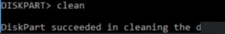 Cleaning the disk