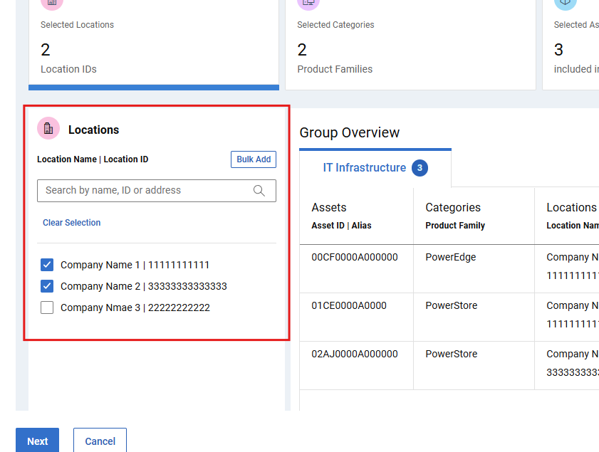 Create My Group - Dynamic Location Search