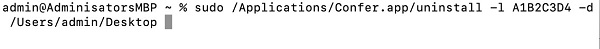Terminal command