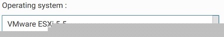 Operating system drop-down