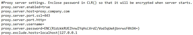 Mise à jour du port SSL du serveur proxy