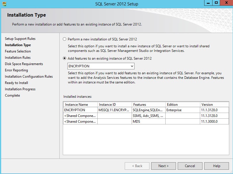 Installationstyp