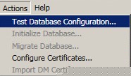 Test Database Configuration