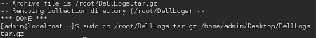 DellLogs del terminal