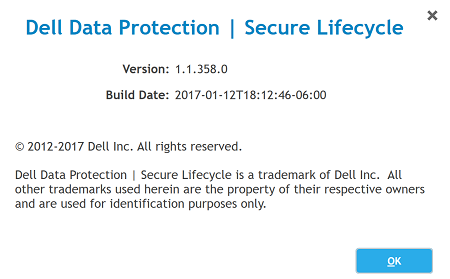 Versione di Dell Data Protection Secure Lifecycle