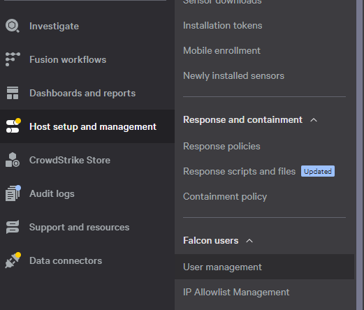 Configurazione e gestione dell host e gestione degli utenti