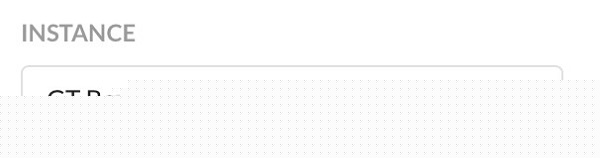 Selecting an app instance