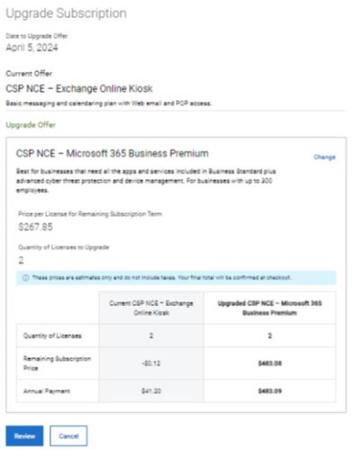 Review Pricing