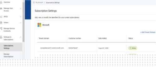 Subscription Settings