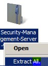 Extract All option selected